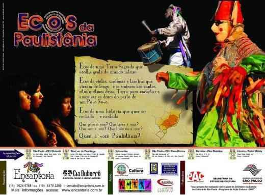 Cartaz do projeto "Ecos da Paulistânia" (2008).
